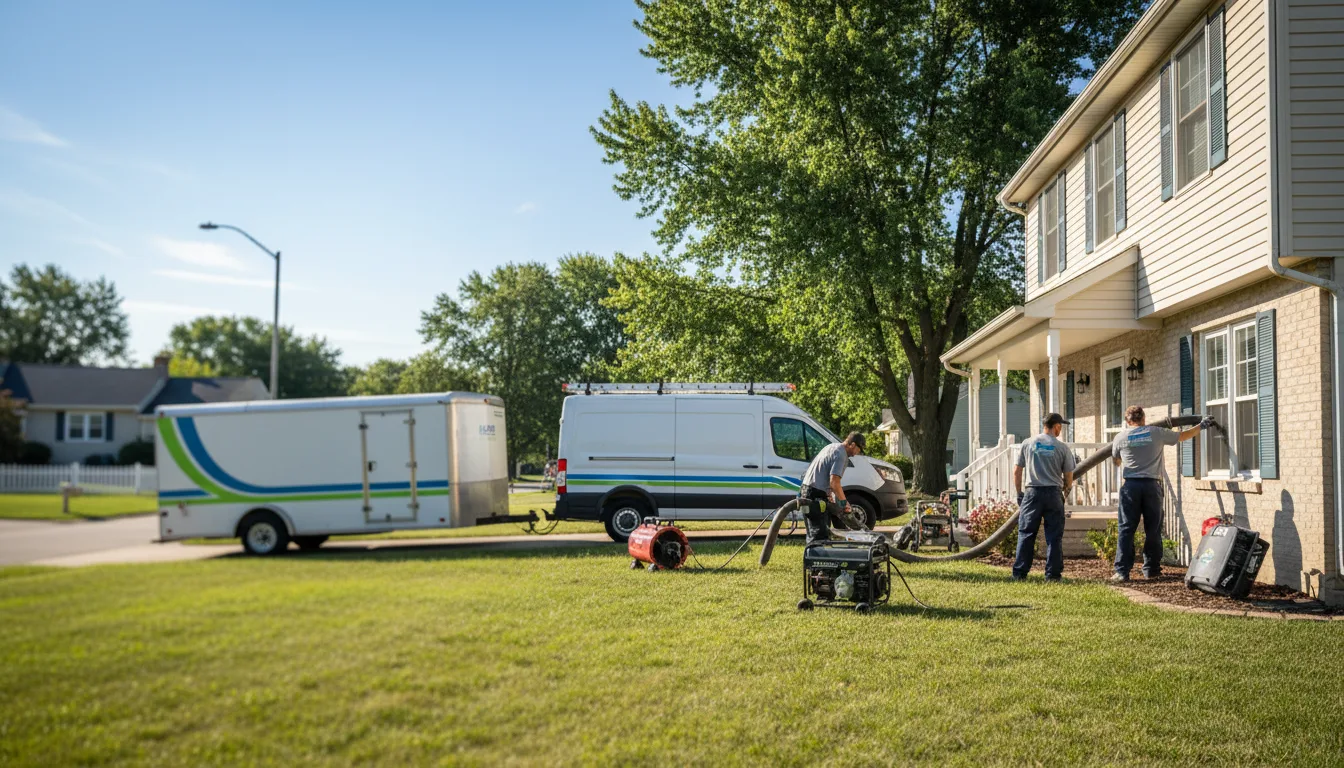 Flooded Basement Restoration And Cleanup With Repair in Dalton, OH near me